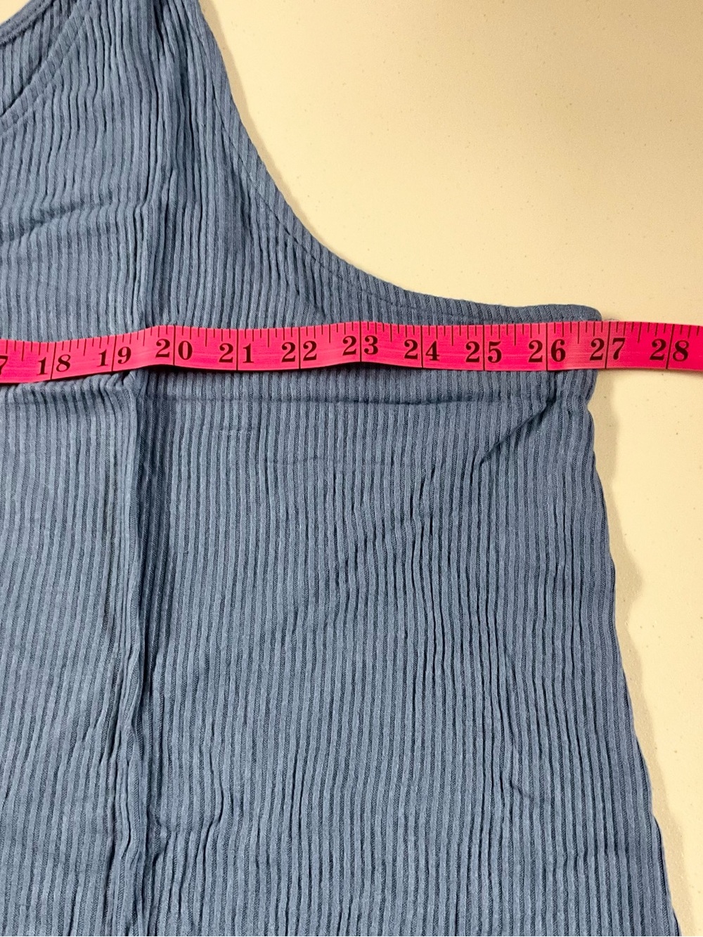 Target Light Blue Ribbed Tank Top - Picture 4 of 9